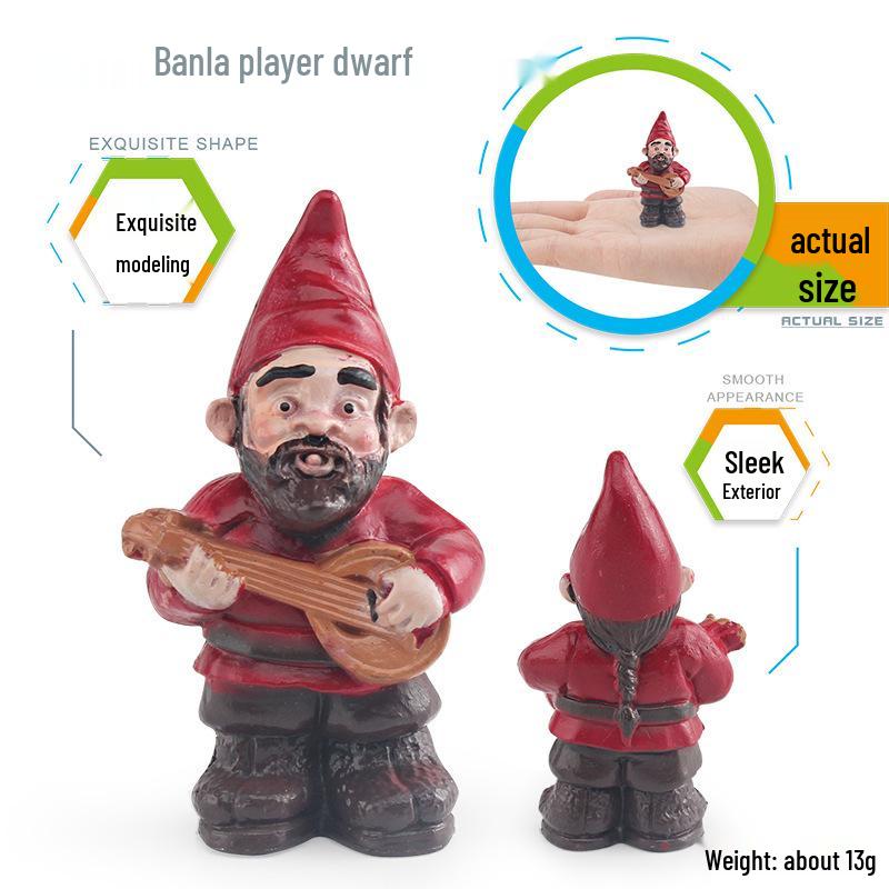 Cross-border Christmas Elf & Goblin Figure Set for Micro-landscape Decoration and Garden Ornament