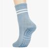 Women's Anti-Slip Breathable Pilates Socks Knitted Crew Socks for Yoga Barre Home Sports Fitness Customizable for Autumn