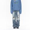 WE11DONE Jeans Men's Blue Straight Fit Pants WD-DP0-25-319-M-BL