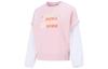 Sweatshirts Women's Pink Crew Neck Moderate Mock Two Piece 536092-16