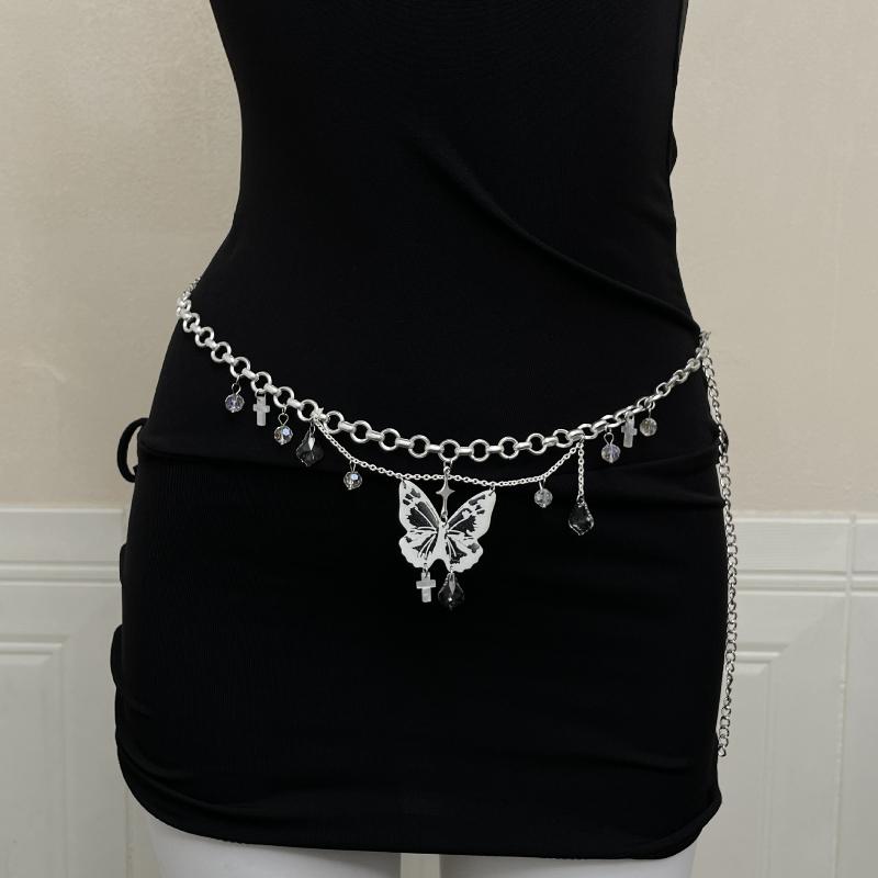 Sexy Butterfly Tassels Waist Belly Belt For Women Girls Summer Beach Bikinis Simple Body Chain Accessories Gifts
