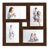 VidaXL Collage de cadres photo pour photo de 4x(13x18 cm) Marron MDF