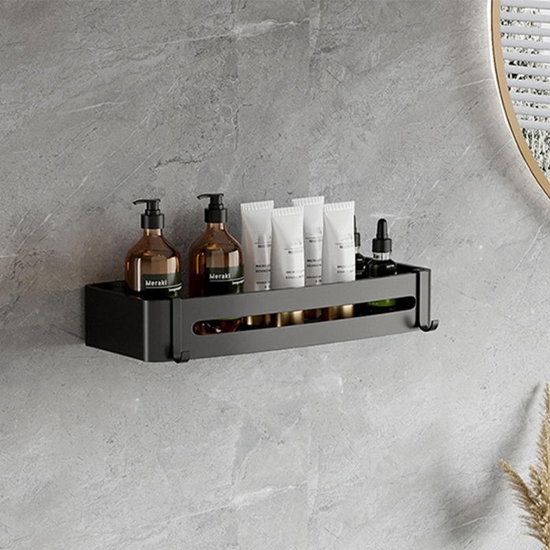 Punch-free Bathroom Shelf Space Aluminum Corner Shelves Suction Cup Triangle Basket Shower Rack For Bathroom Accessories