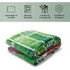 Football Blanket Gifts for Boys Girls Football Lovers, Green Football Throw Blanket Super Soft Travel Bed Sofa Blankets for Sport Fans Kids Adults
