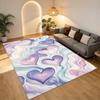 Herz-Wirbel Wohnzimmer Rutschfester Teppich Weicher Teppich für Schlafzimmer Spielzimmer Sofa Büro Heimdekoration Fußmatte Weihnachtsgeschenk C9302761