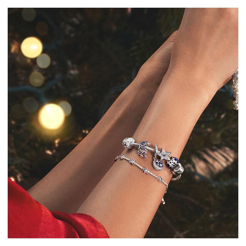 Pandora 925 Silver Swim In the Stars 925 Silver Bracelet Women's Style ZT2099