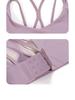 Women's Shockproof Sports Bra with Thin Straps and Beautiful Back Design - Ideal for Running, Yoga, and High-Intensity Workouts.