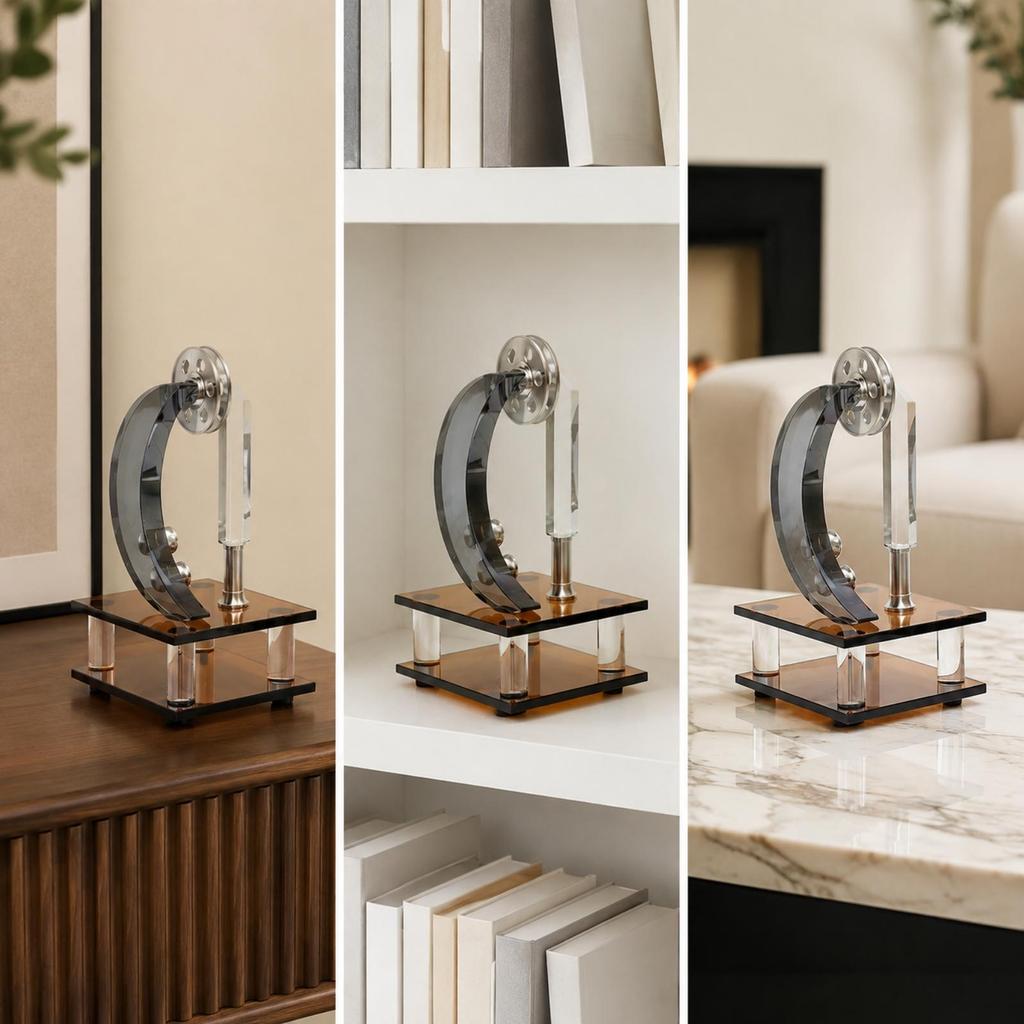 Modern Minimalist Crystal Decorative Sculpture for Entryway