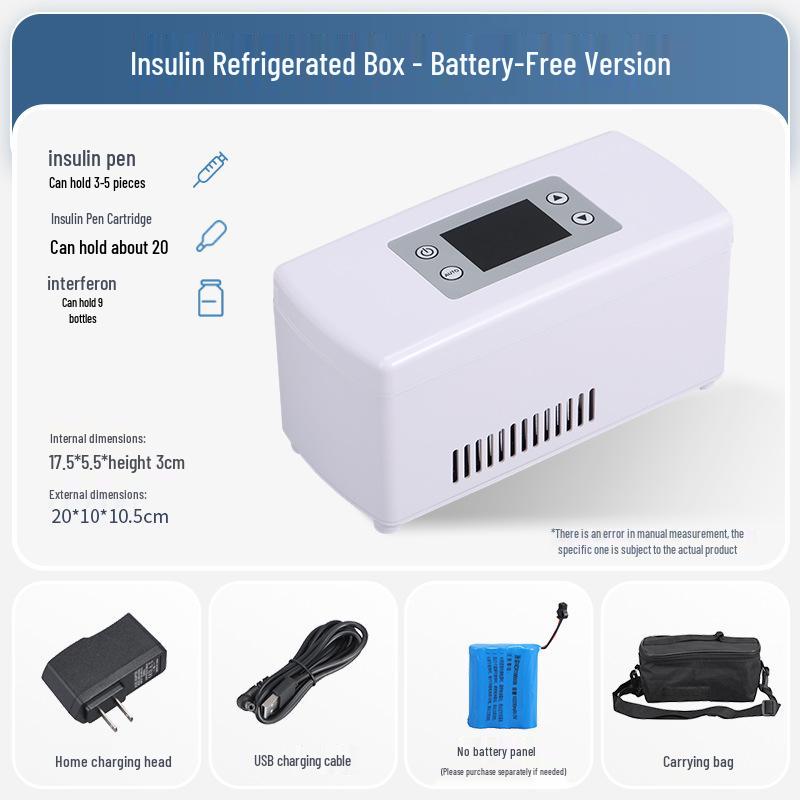 Mini Frigider Portabil cu Dublă Utilizare pentru Depozitarea Insulinei și a Medicamentelor