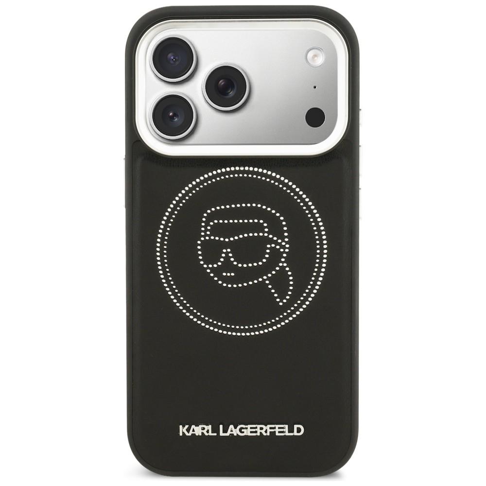 Karl Lagerfeld K Head Point Logo MagSafe Case for iPhone 17 Pro Black