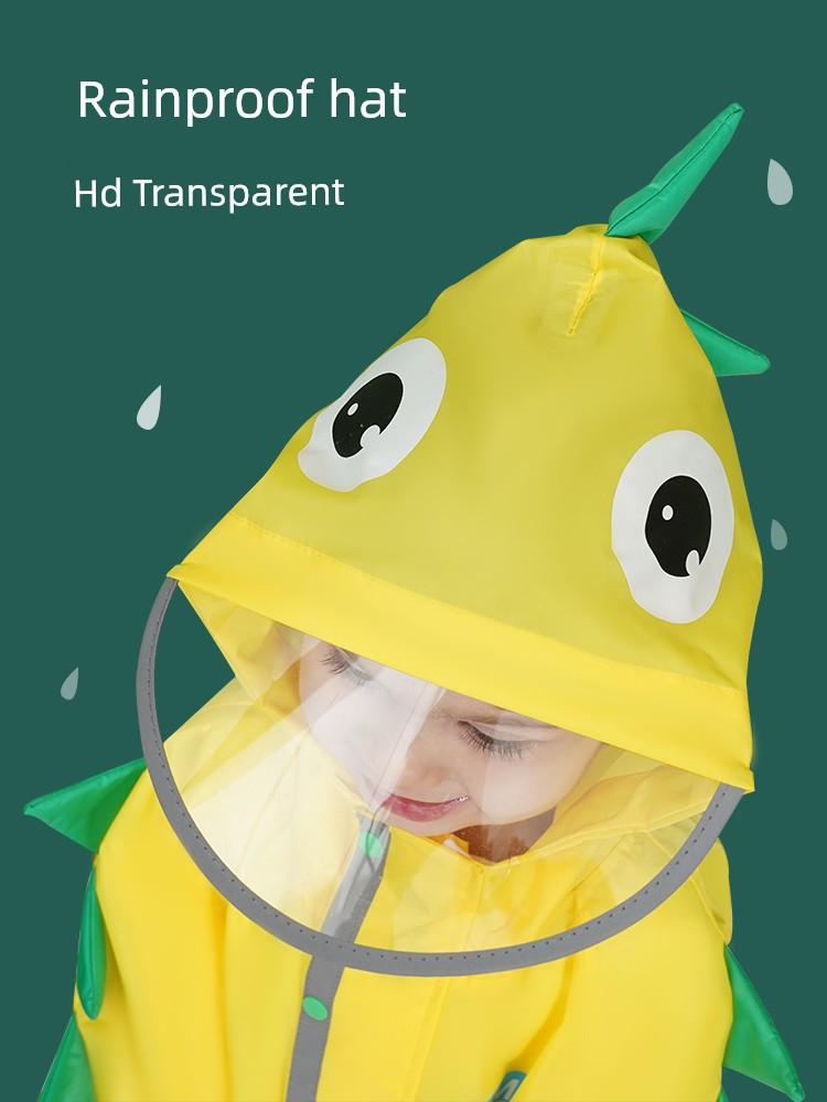 Children's Raincoat One-Piece Suit for Boys and Girls, Primary School Students, Kindergarten Babies, Full-Body Rainproof Playwear Poncho