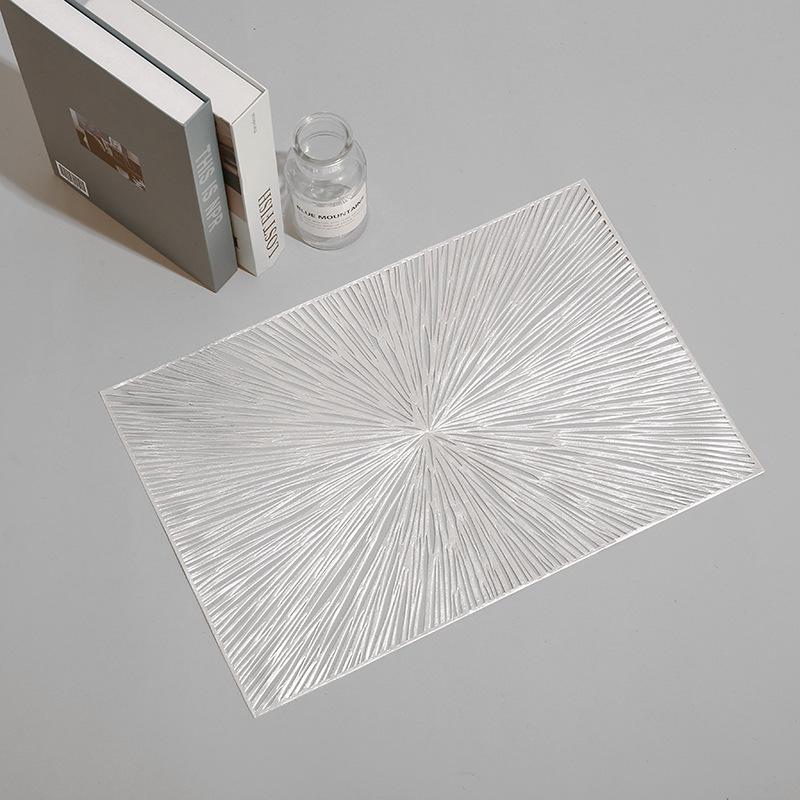 PVC Hollowing Out Fireworks Shaped Insulation Meal Mats Anti Scalding Home Bowl Dining Table Mat Kitchen Decoration Accessories