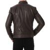 SKINOUTFIT Men's Genuine Lambskin Brown Leather Jacket Stylish Motorcycle Bomber Biker Outerwear MJ 167
