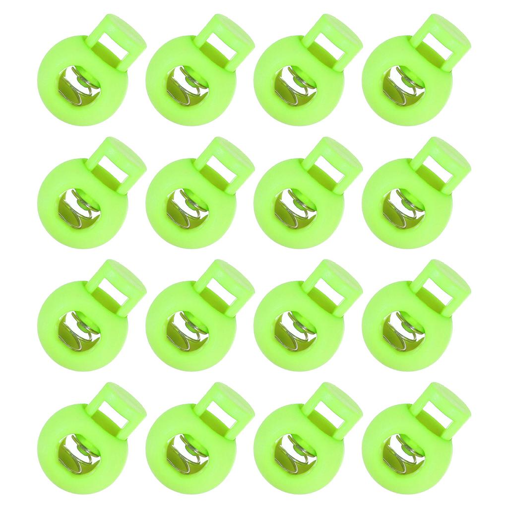 50Pcs 8mm Plastic Cord Locks Spring Slider Toggles Clip End Stopper Fastener Round Ball Shape for Drawstrings Paracord Shoelace