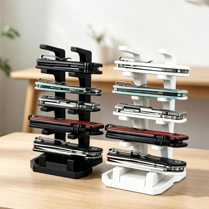 Collectible Display Stand for Tabletop Shelves Detachable Plastic Holder for Desk Presentation and Home Collection Use