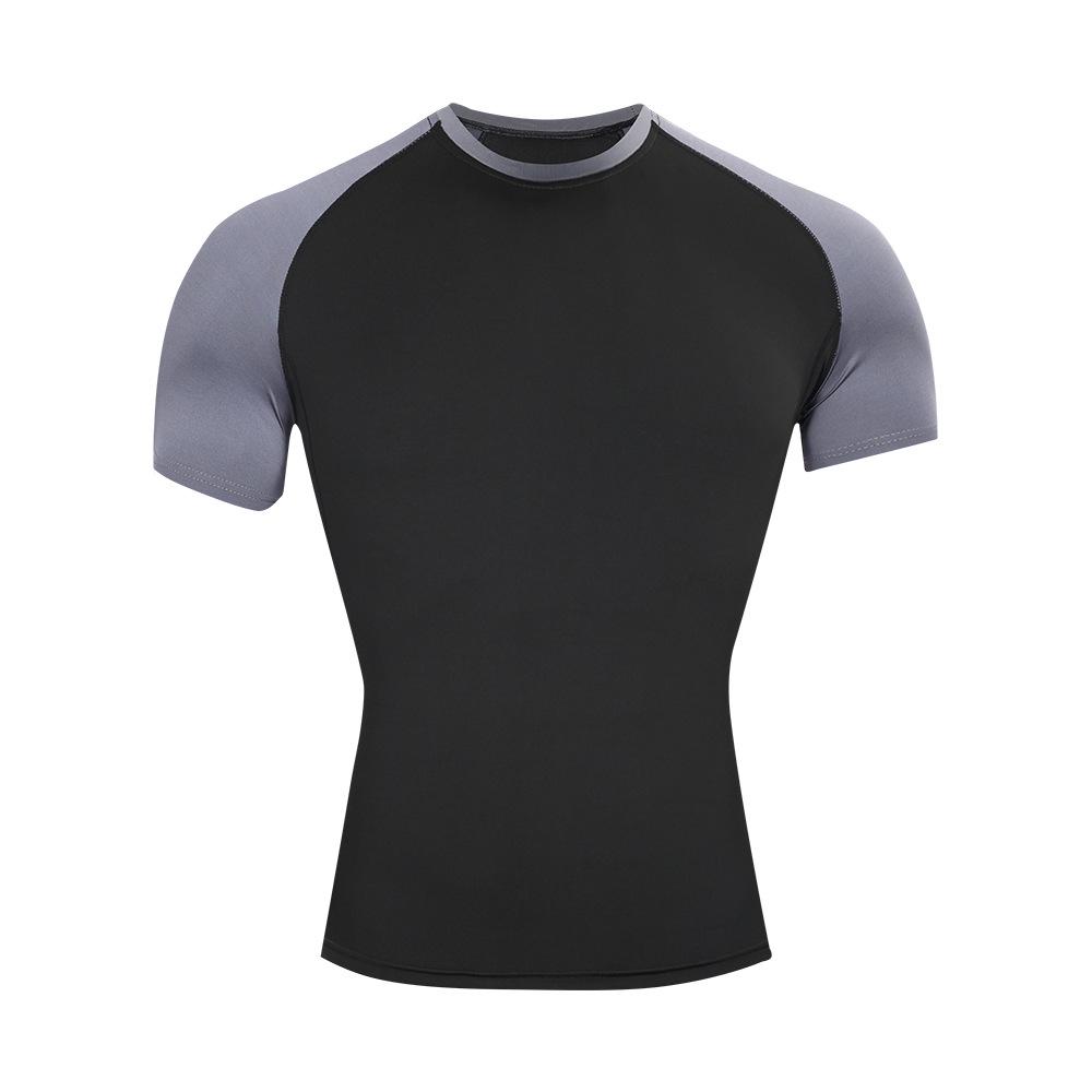 Men's Quick-Dry Sports Compression T-Shirt - Breathable, Elastic, Short Sleeve Fitness Wear