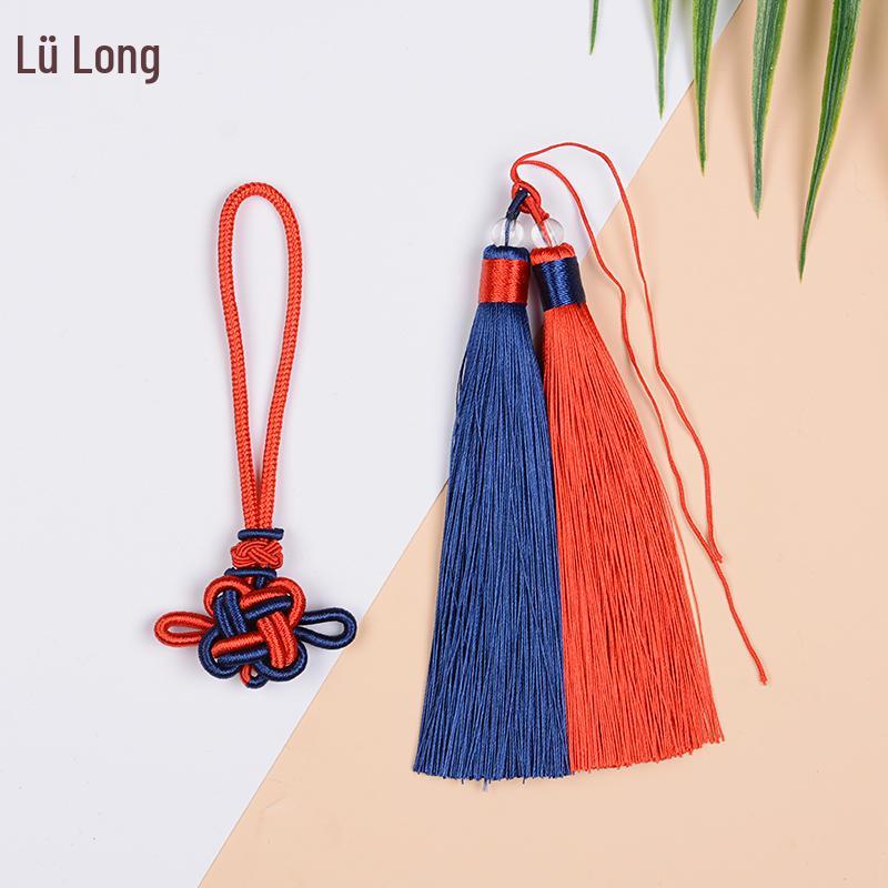 Handwoven Red Chinese Knot Tassel DIY Kit - Small Pendant