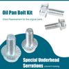 Oil Pan Bolt Kit SBC SBF Fit For 1955-1998 Chevy Small Block V8 Engines 265 283 305 307 327 350 383 400 & Small Block Ford V8 260 289 302 351W &