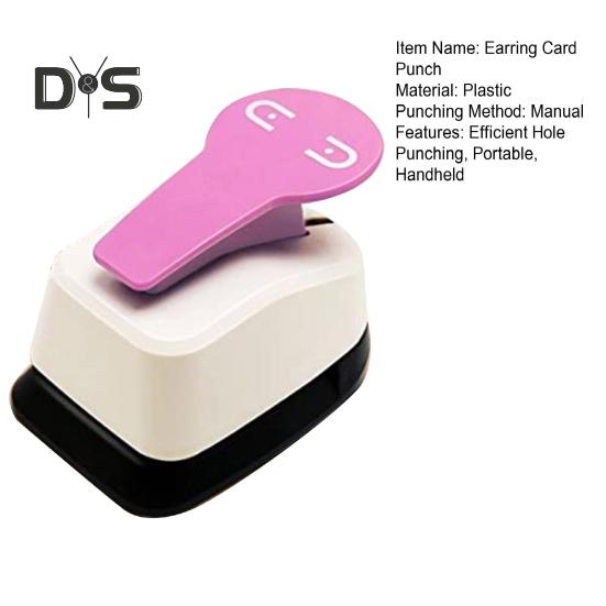 Leverback-Ohrringkartenstanzer, Ohrring-Hängekartenlocher, Handetikettenstanzer für den Verkauf von Schmuckdisplays