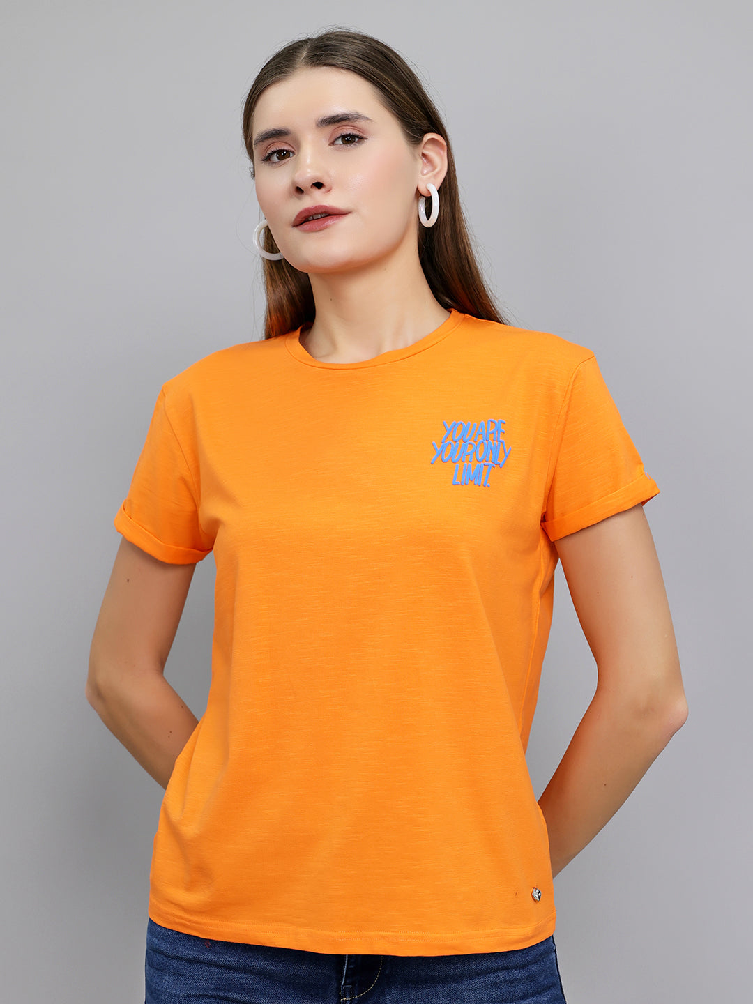 Monte Carlo Women Regular Fit Orange Top XXL оранжевый