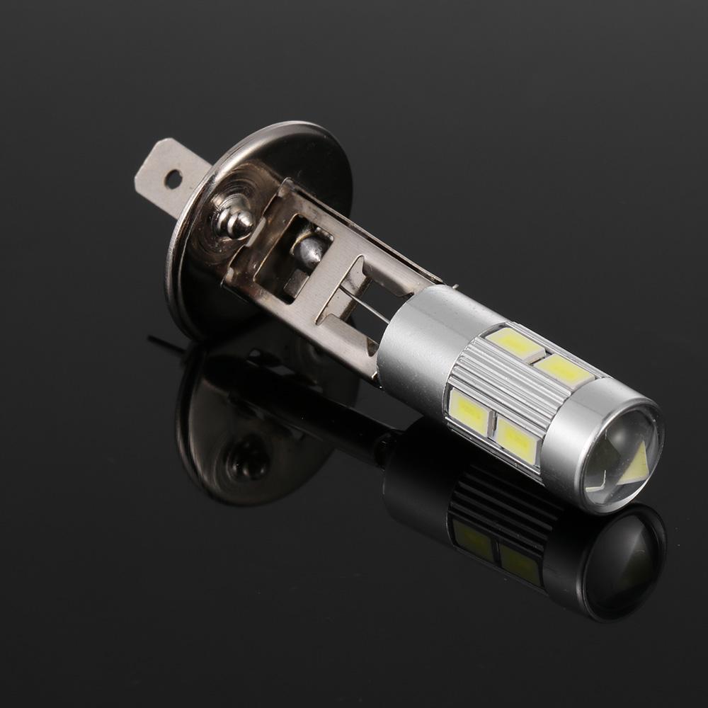 1 Pcs 12v 6000k Dc 5630 Smd 10 Led H1 Car Lamp Fog Driving Light Bulb Headlight Driving Bulb Auto Accessories