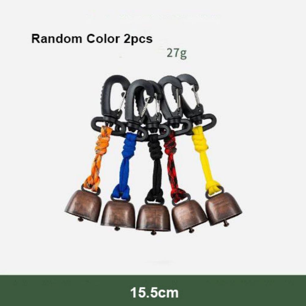 2pcs New Anti Loss Hiking Wind Chimes Bells Metal 9 Styles Retro Bells Japanese Wind Camping Bells Vintage Bell Decorations