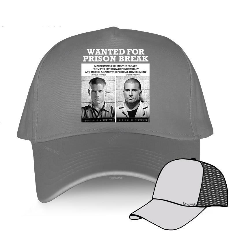 New Leisure and comfortable Sunlight Unisex Hat Wanted For Prison Break Unisex baseball cap breathable outdoor hat Cotton print Cap