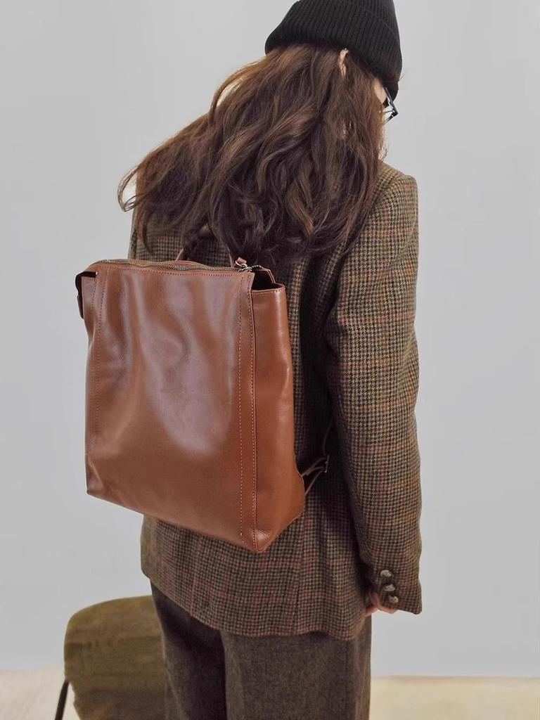 Backpack Women PU Fashion Simple All-match High Quality Shoulder Bag Hanbbag Vintage Girls Bags