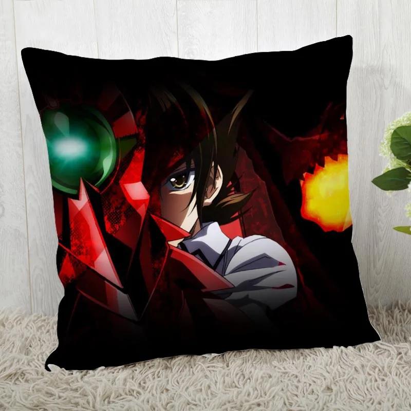 High School Dxd Pillow Cover Customize Pillow Case Modern Home Decorative Pillowcase For Living Room 45X45Cm A19.12.13