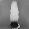 Boothill Cosplay Wig Game HSR Boothill Silver White Black Mixed Long Wig Heat Resistant Synthetic Hair Wigs + Wig Cap