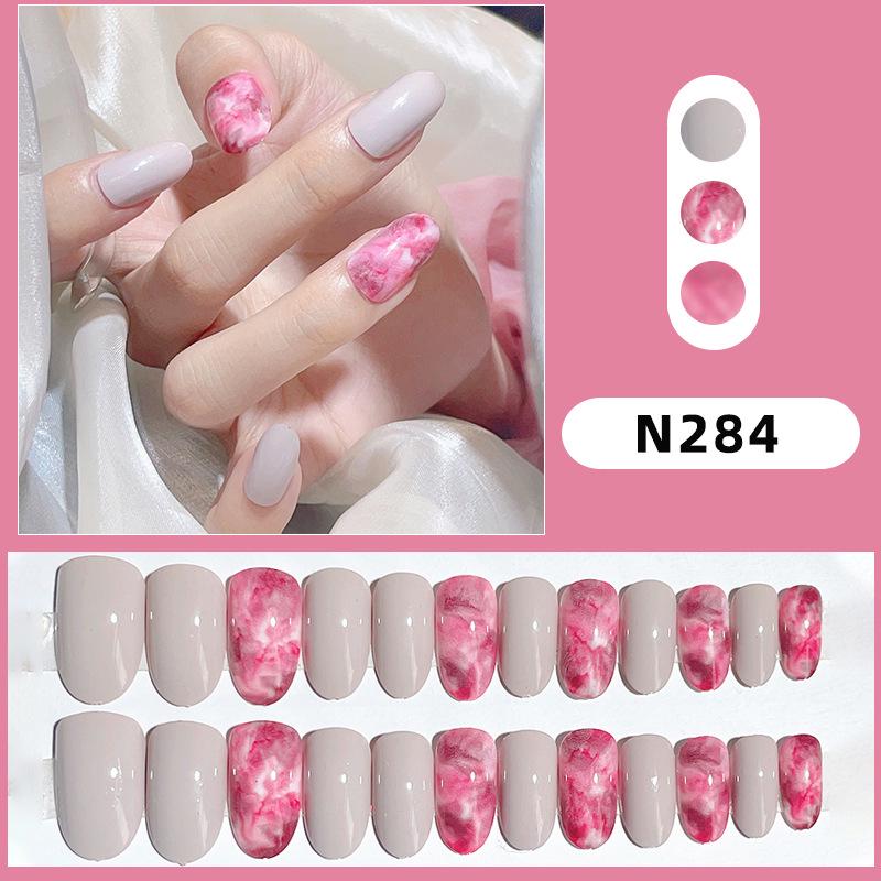 

Омбре Розово-белые Съемные Накладные Наклейки для Ногтей