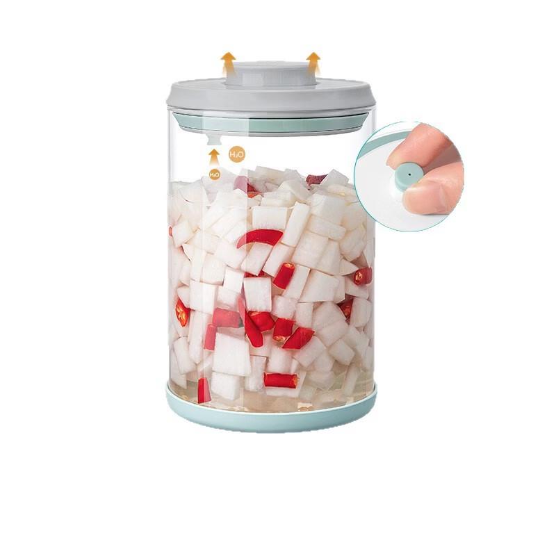 High Borosilicate Glass Press-Type Kimchi Fermentation Jar