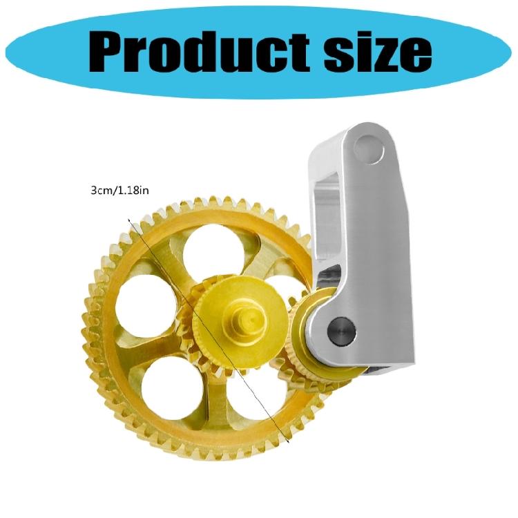 DLC Coated Steel Extruder Gears Assembly Minimizes Vibration for Lab P1S P1P X1 3D Printers