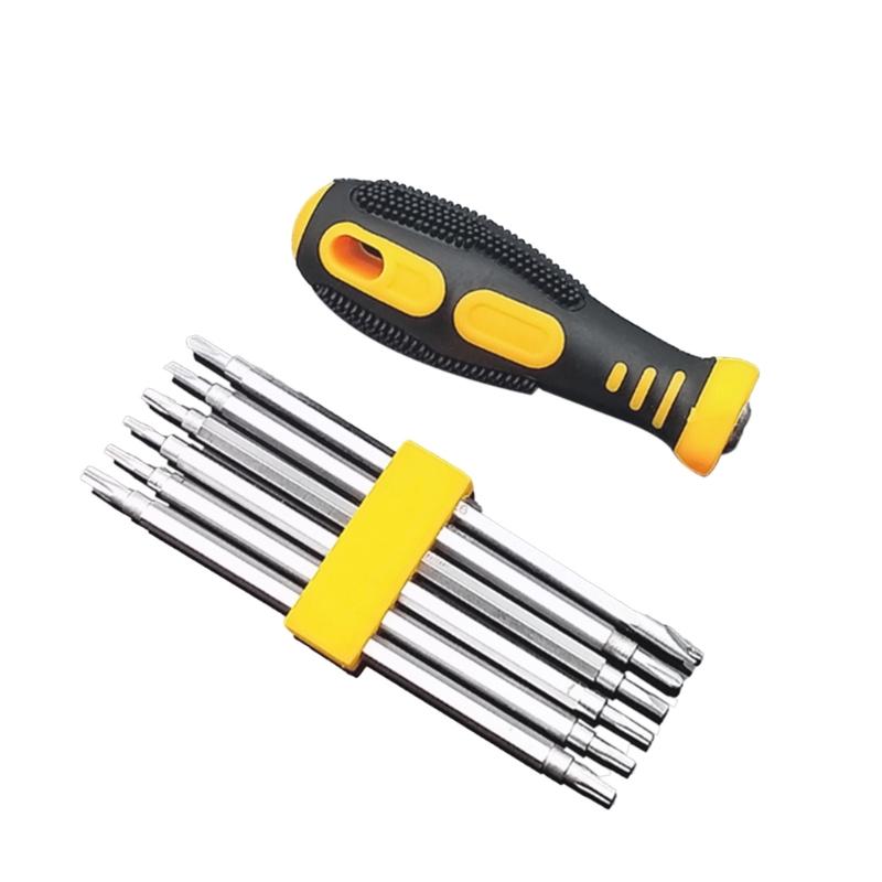 12 In 1 Strong Magnetic Screwdriver Set Flat Shaped Screwdriver Head Multifunctional Precision Maintenance Tool