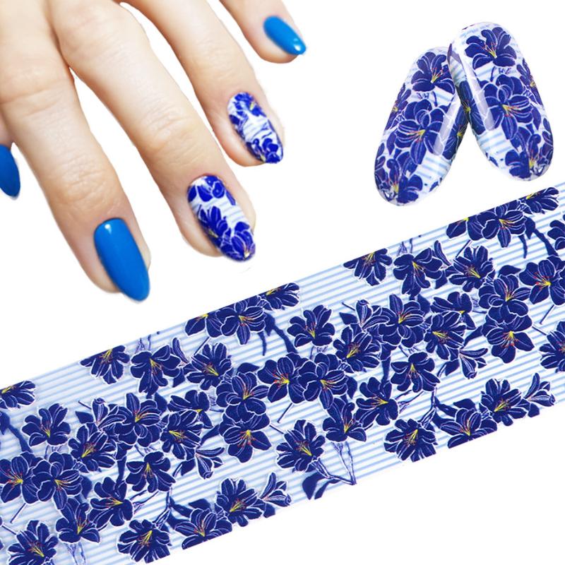 10 Rotoli Accessori Salone Unghie Carta Transfer Nail Art Floreale Primaverile Petalo e Foglia Decorazione Carina e Affascinante Antiaderente