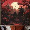 VIKAMA Monet Impressionist Water Lilies Tapestry with Oil Painting Texture for Bedroom Headboard Feature  Wall  Art  Decoration