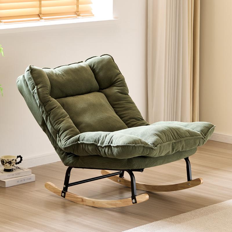 Reclining Chair Lunch Break Lazy Sofa  Adjustable Backrest Leisure Chair Chaise Chair for Living Room Bedroom Indoor Furniture