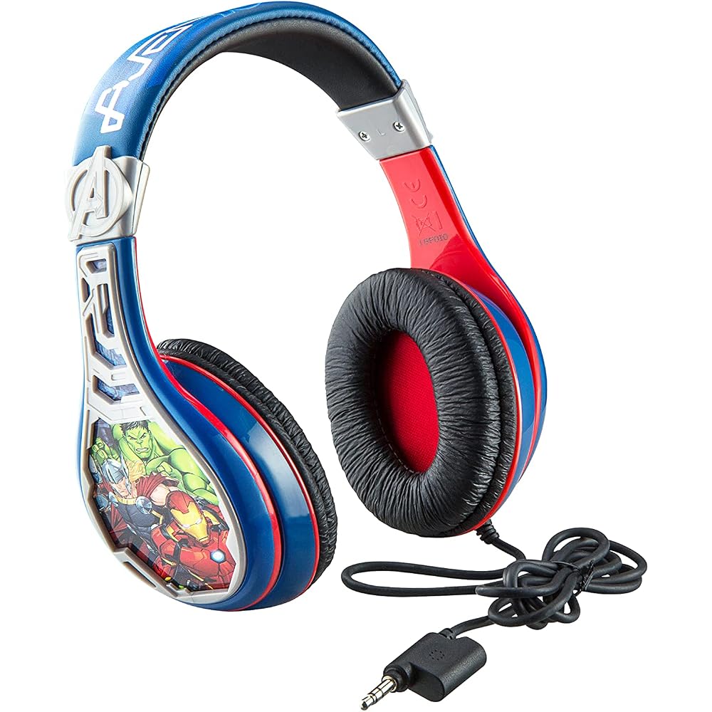 eKids Marvel Avengers Assemble Low Volume Headphones