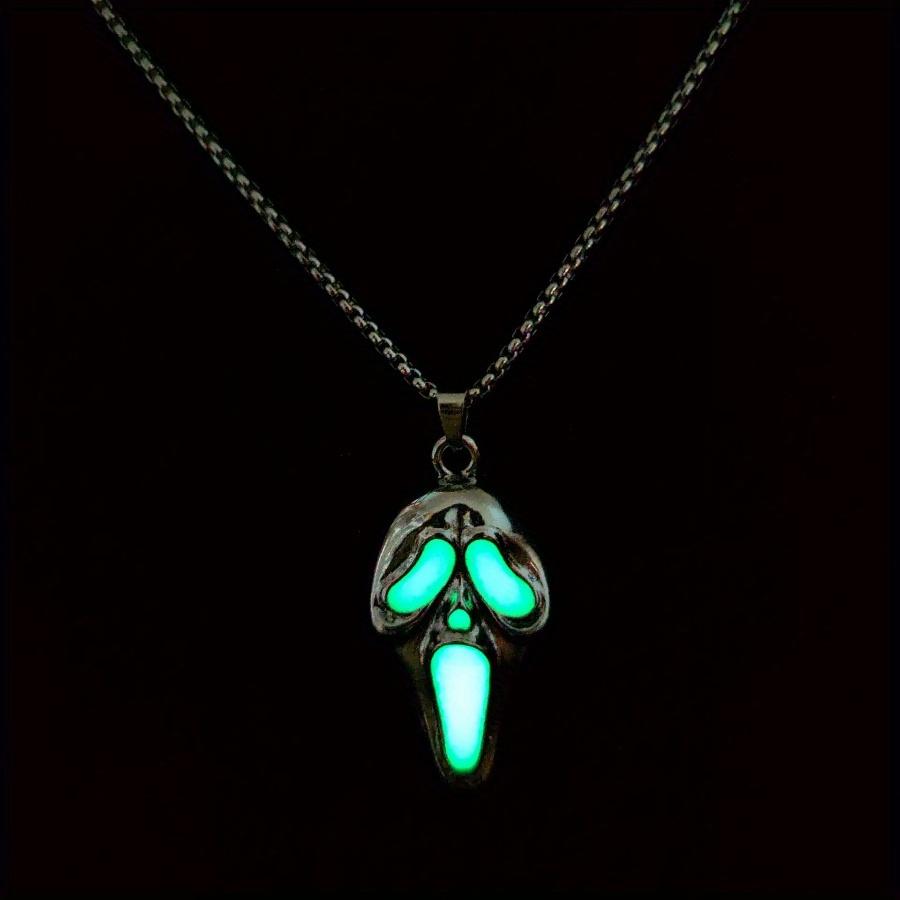An Exaggerated Skull Head Glowing Mask Pendant, An Essential Item for Halloween, Perfect for Family Gatherings. 70cm