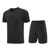 Mens Quick-Dry Sport Set Running Gym Training Short Sleeve Top Shorts Breathable Athletic Wear