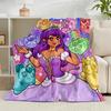 1PC Purple Powerhouse Flannel Blanket Gift, Suitable for Both Men And Women, Soft Ideal for Beds And Sofa, Birthday Or Christmas Gift