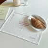 Cotton Cup Mat Square Photo Background Cloth New Printed Placemats  Table Decor