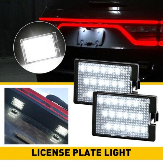 For 2014- Dodge Durango BRIGHT White  SUPER LED License Plate Light Lamp SET