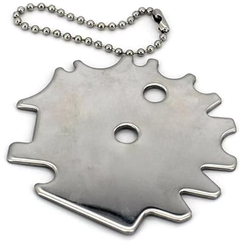 

Портативный металлический гриль для барбекю Чистящий очиститель для решеток Чистящий скребок для барбекю Инструмент для чистки гриля Чистящий скребок для барбекю серебряный