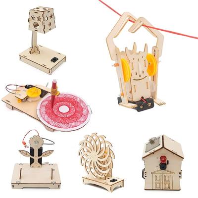 1/6 Stück STEM Spielzeug STEM Bausätze 3D Holzpuzzles Pädagogische Wissenschaftsprojekte Modellbaukästen Halloween Geschenke Für Jungen & Mädchen