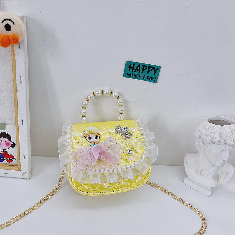 Chic Pearl Embellished Crossbody Bag For Kids Trendy And Fashionable Accessory