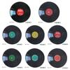 Living Room 8pcs Record Wall Stickers Retro Style Home Decor Vinyl Record Decals Home Cafe Bar Decor