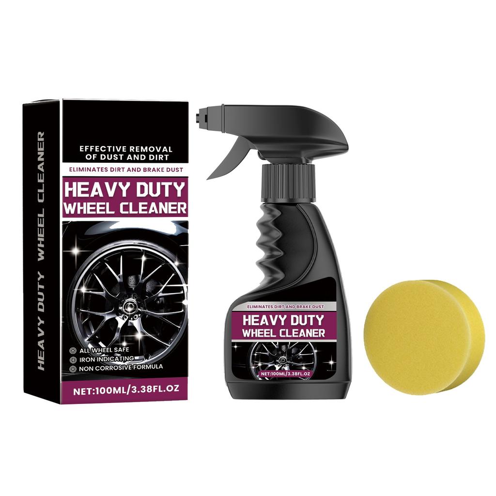 Heavy Duty Wheel Cleaner Car Rim Cleaner Wheel Collector All Wheel Safety Non-corrosive Formulation, Car Cleaning Care Spray,120ML