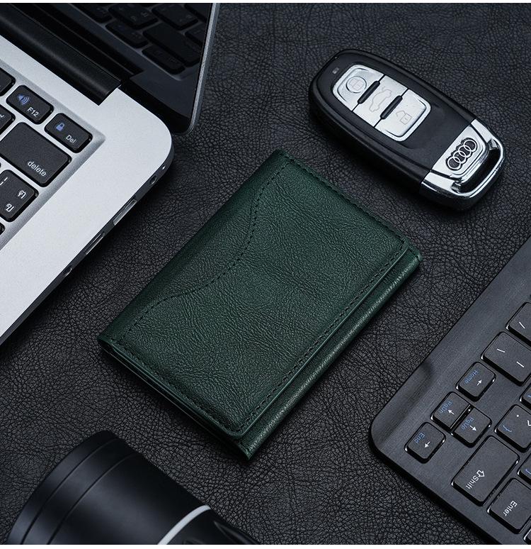 MagSafe-kompatibel trefoldet magnetisk kortholderlommebok for iPhone 12-16-serien