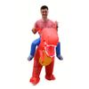 Aufblasbares Dinosaurierkostüm für Erwachsene mit Reitdesign Perfekt für Halloween-Party-Requisiten Geeignet für 150 bis 190 cm